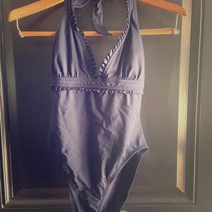 Anne Cole bathing suit size 8, navy blue